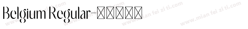 Belgium Regular字体转换